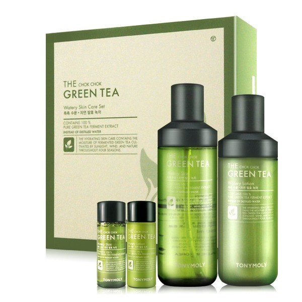 

Набор уходовых средств с экстрактом зеленого чая, TONYMOLY, The Chok Chok Green Tea