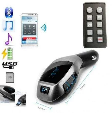 

Автомобильный FM модулятор трансмиттер для машины с Bluetooth HZ H20BT Original Silver