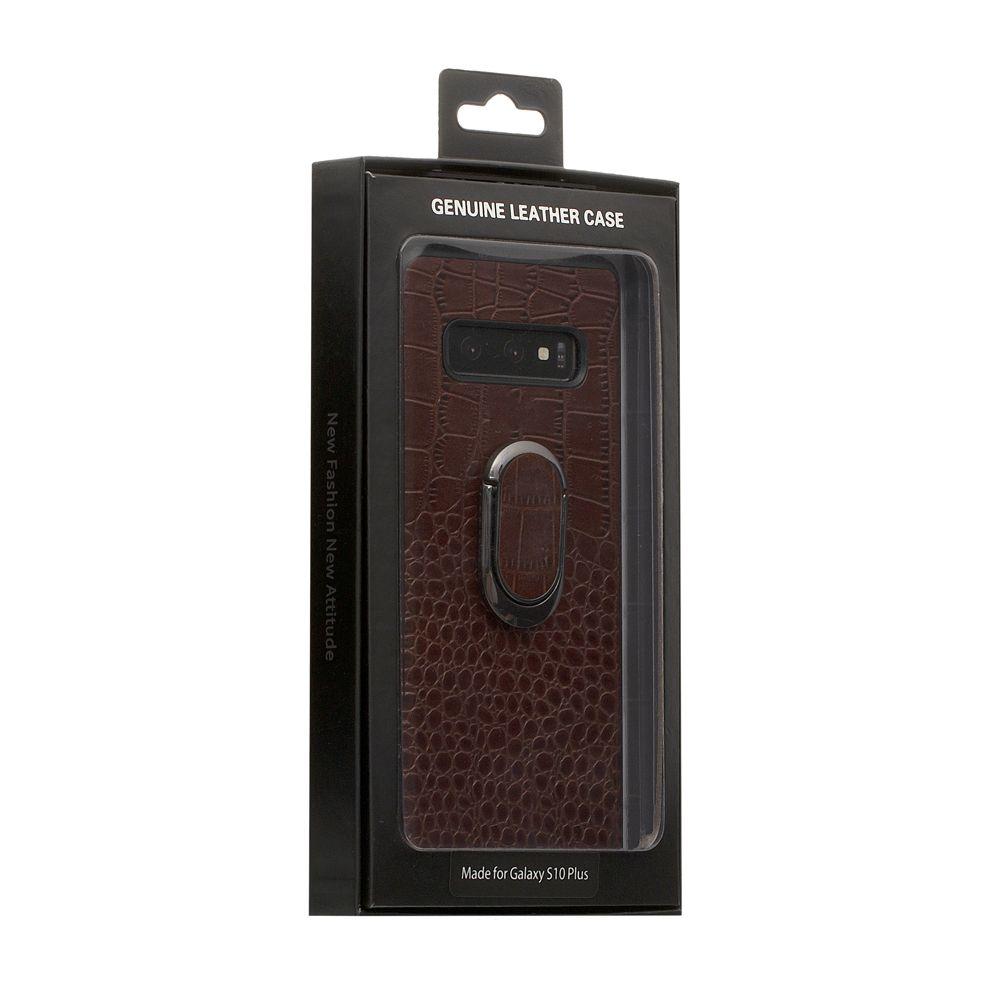 

Задняя накладка Genuine Чехол для телефона Leather Croco for Samsung S10 Plus SKL11-233877