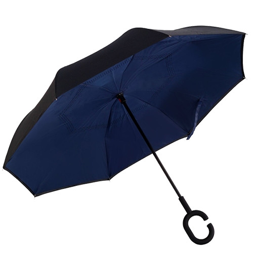 

Зонт обратного сложения Up-Brella темно-синий SKL11-187144