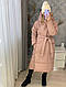 Жіноче зимове пальто видовжене, фото 5