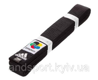 

Пояс Elite Belt with WKF logo черный с нашивкой WKF Approwed р. 280 (adiB240D241)