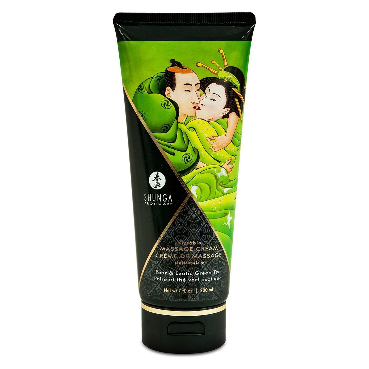 

Їстівний масажний крем Shunga Kissable Massage Cream - Pear & Exotic Green Tea, 200мл