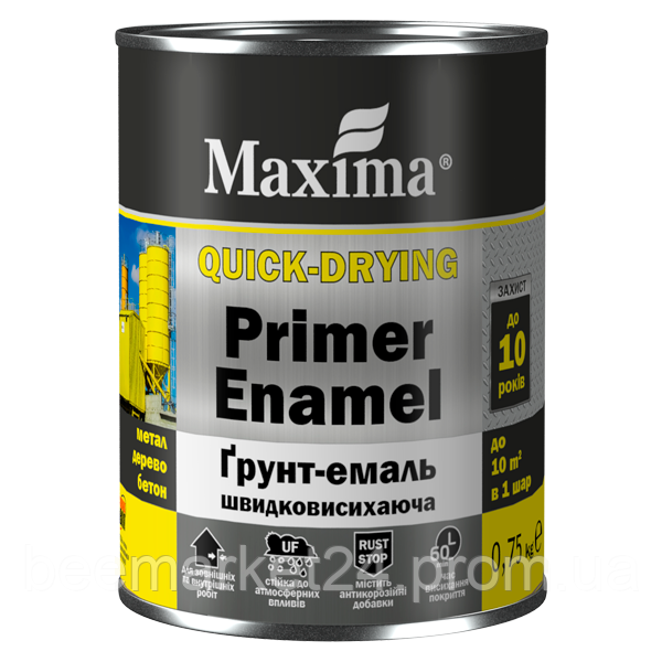 

Грунт-эмаль Maxima быстросохнущая Темно-Коричневая 45кг, Темно-коричневый