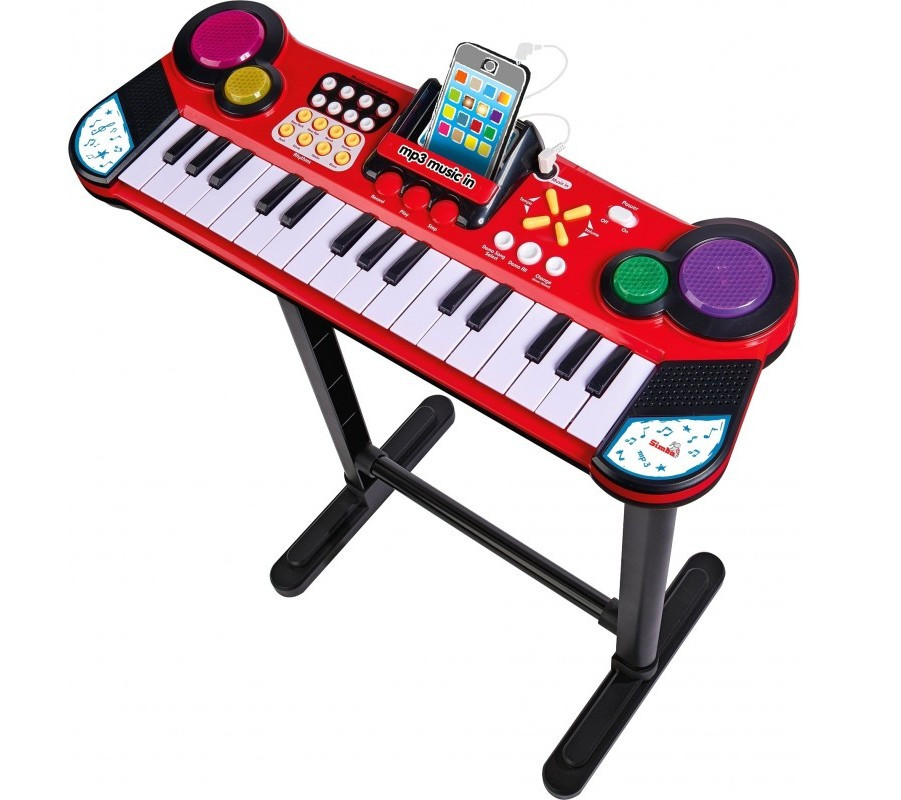 Детский синтезатор Simba с разъемом 3.5 мм 31 клавиша 67 см 6832609