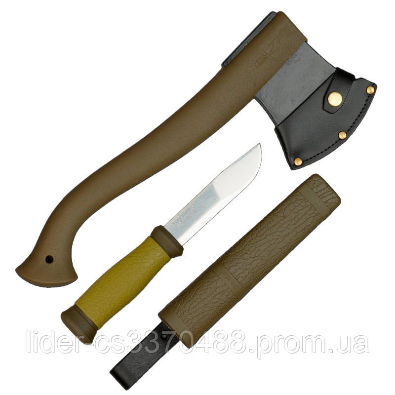 

Набор туристический Mora Outdoor (топор Outdoor Axe + нож Outdoor 2000), зеленый