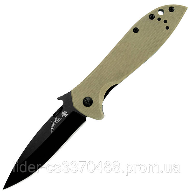 

Нож складной Kershaw CQC-4K (длина: 190мм, лезвие: 83мм), бежевый