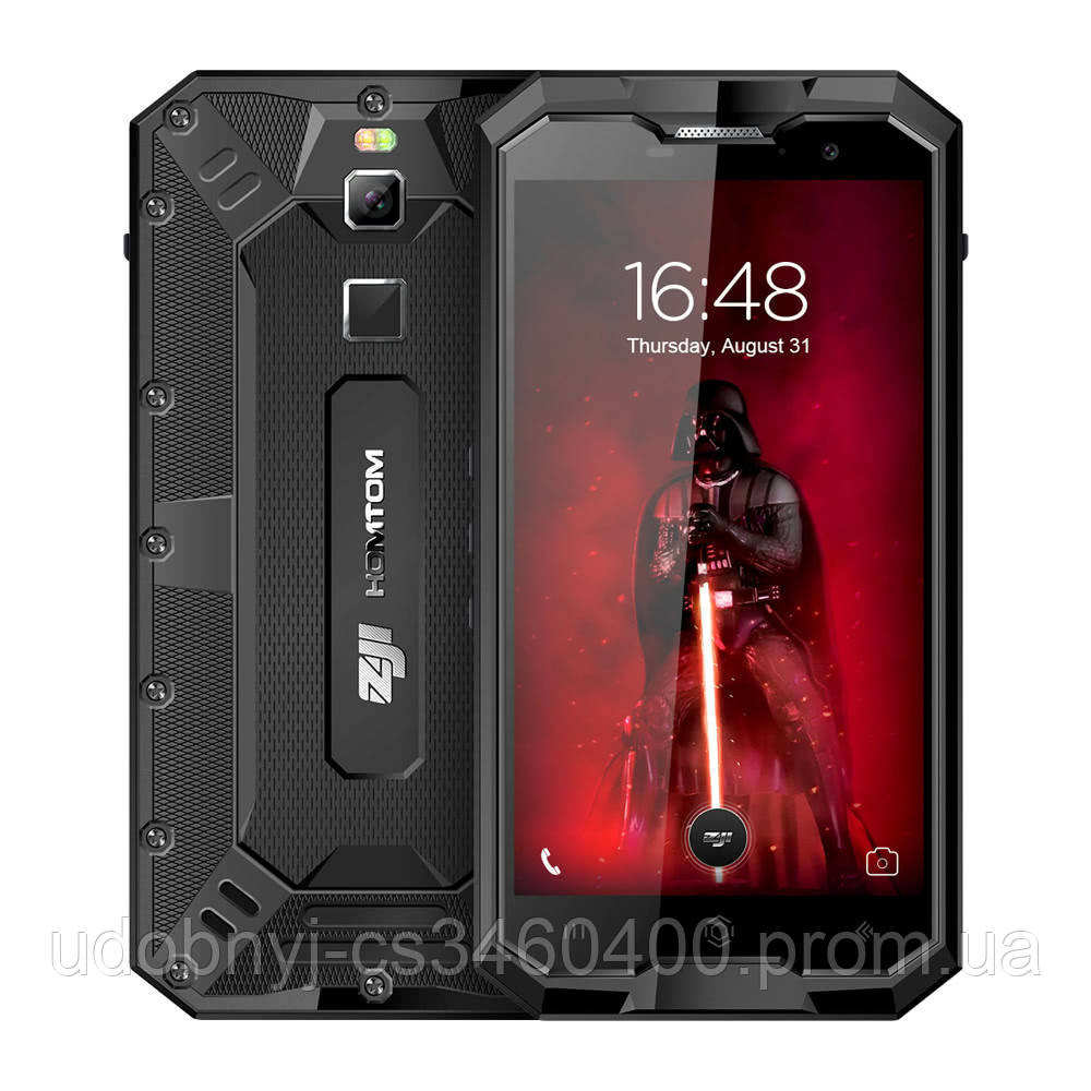 Смартфон черный защищенный, водонепроницаемый с батареей большой емкости на 2 сим карты ZOJI Z8 black 4/64гб