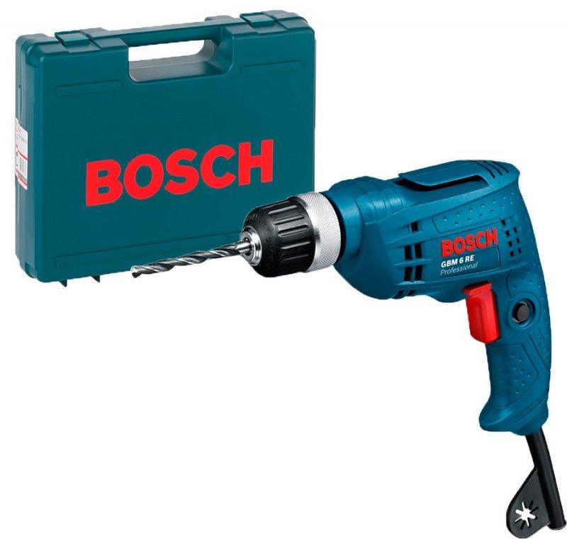 

Дрель электрическая безударная Bosch GBM 6 RE + чемодан (0601472600C)