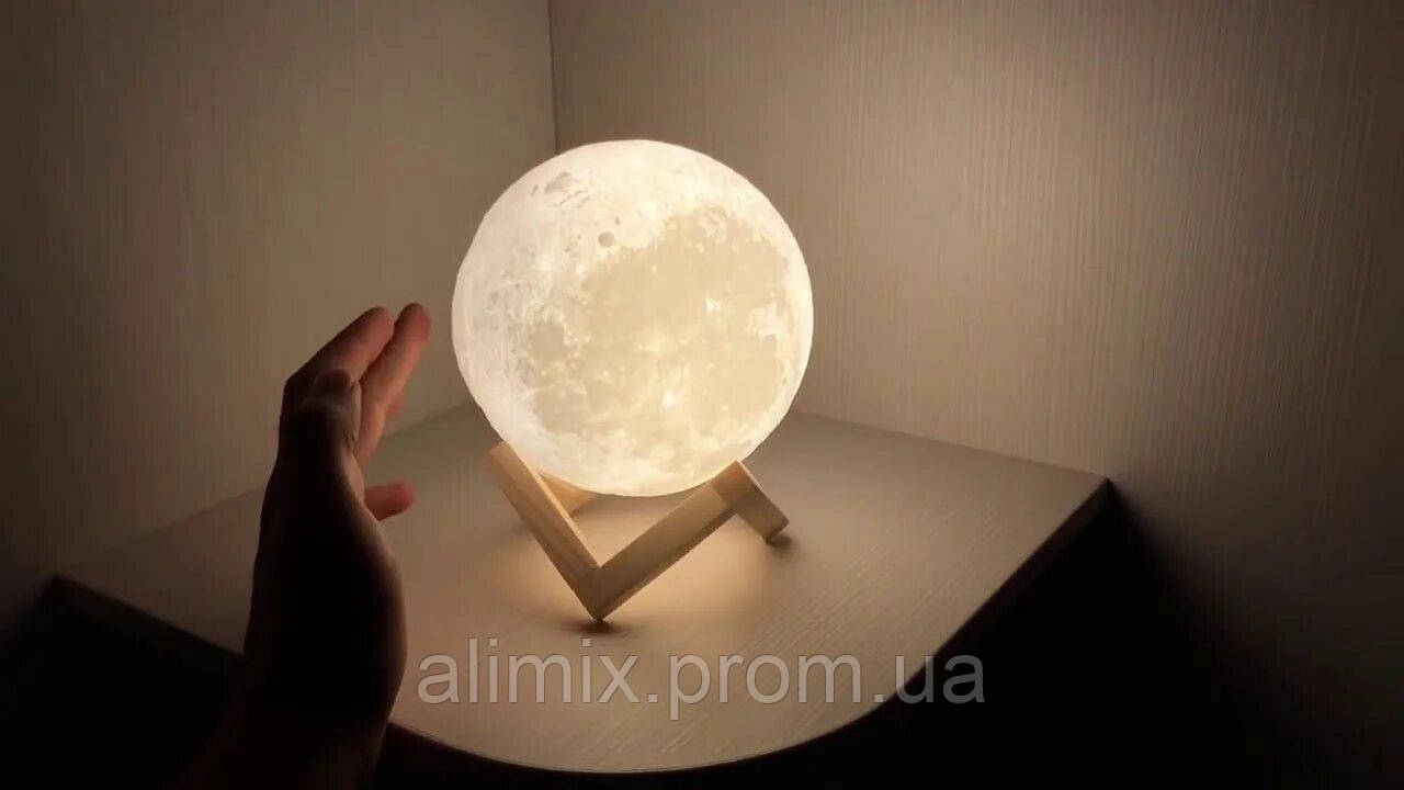 

Лампа «Місяць» на сенсорному управлінні 3D світильник-нічник