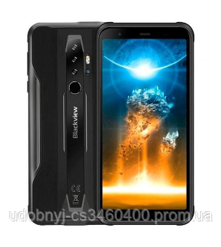 

Смартфон водостойкий, не убиваемый с мощной батареей на 2 сим Blackview BV6300 Pro black 6/128 гб NFC, Черный