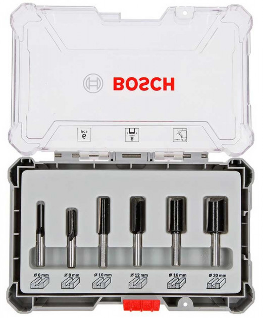 

Набор пазовых фрез Bosch 8 мм (6 шт)