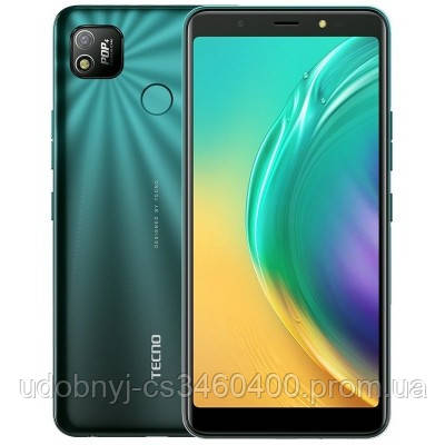 

Смартфон со сканером отпечатка пальца на 2 сим карты Tecno POP4 (BC2) 2/32Gb DS Green Quad-core UA UCRF, Зеленый