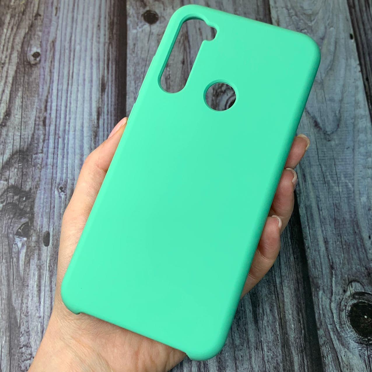 

Чехол для Xiaomi Redmi Note 8t Silicone Case с бархатом накладка плотный чехол на редми нот 8т зеленый, Зелёный