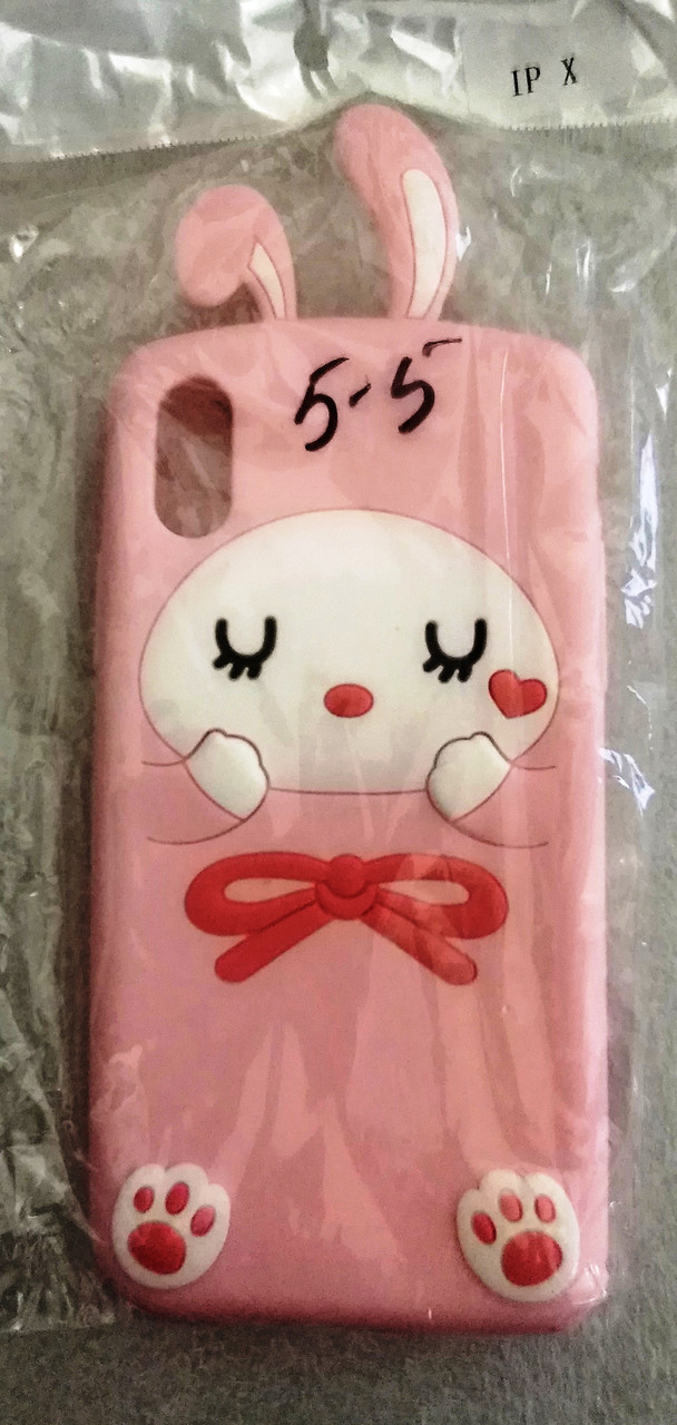 

Силіконовий чохол Image Banny Iphone X Pink