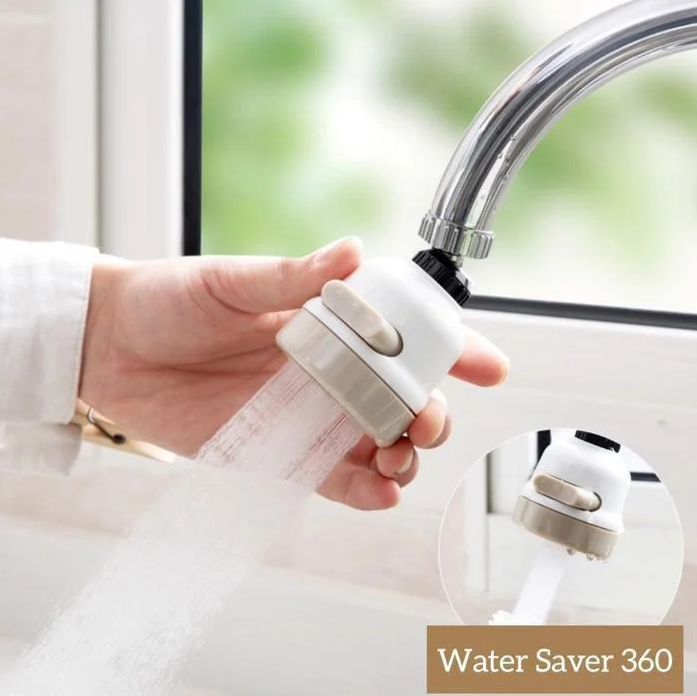 

Экономитель воды Water Saver NEW 360 градусов / насадка аэратор на кран / Водосберегающая насадка