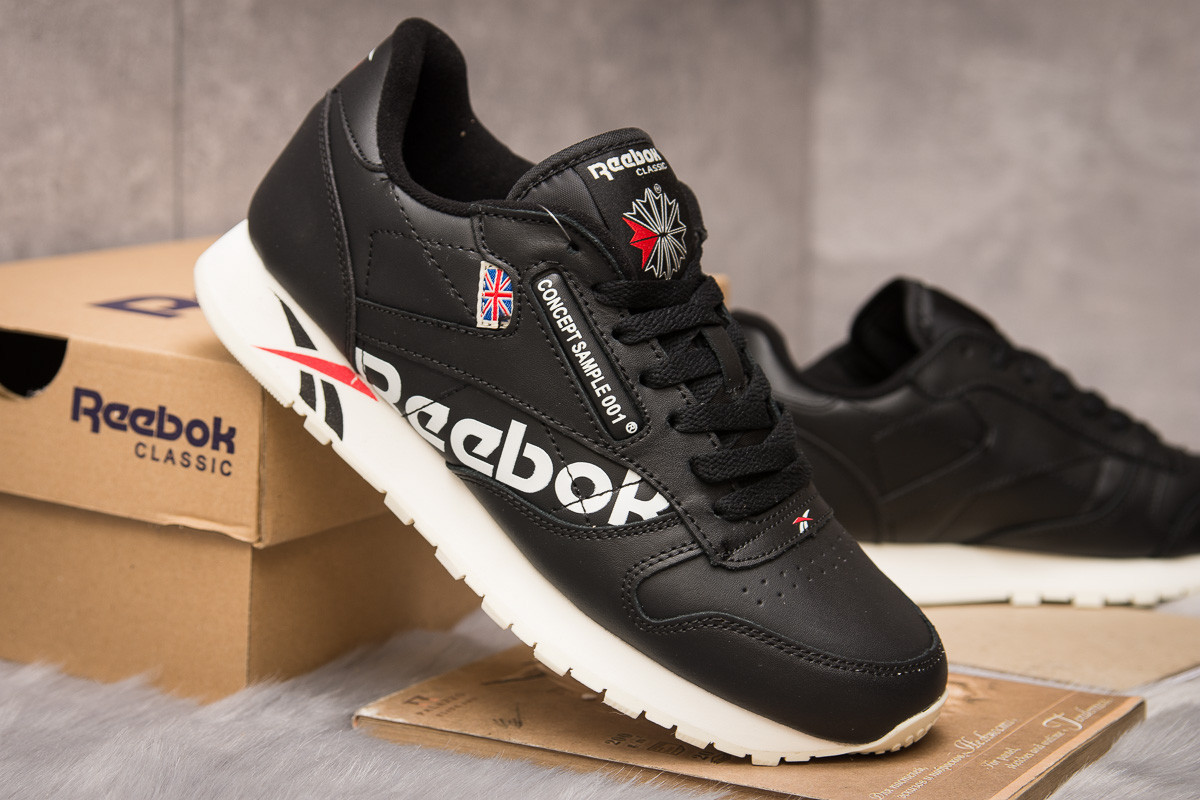 

Мужские кроссовки в стиле Reebok Рибок Classic, черные 43 (27 см), Черный