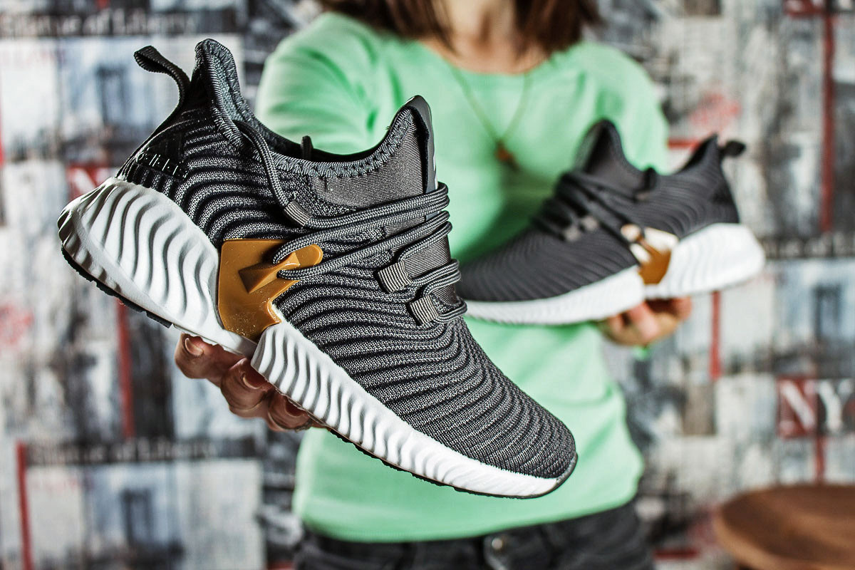 

Женские кроссовки в стиле Adidas Адидас Alphabounce Instinct, серые 37 (23 см), Серый