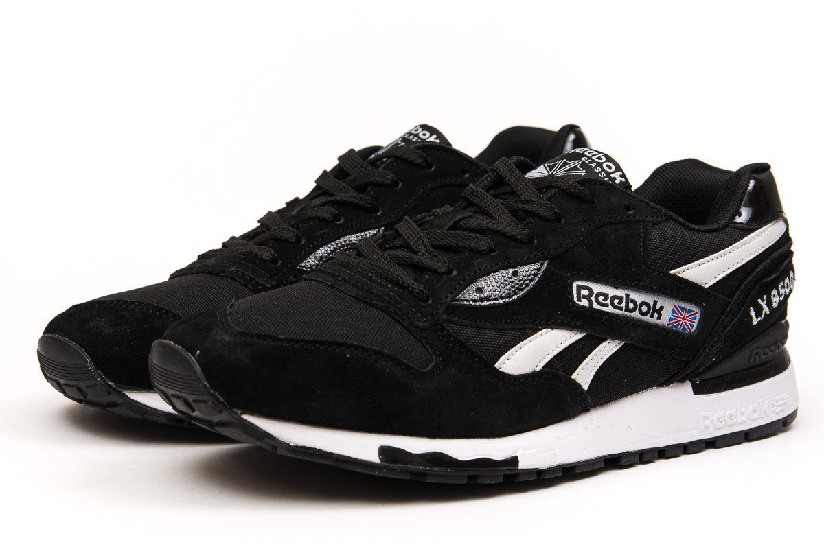 

Мужские кроссовки в стиле Reebok Рибок LX8500, черные 44 (28,1 см), Черный