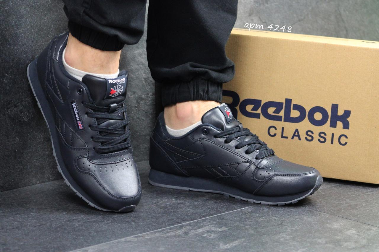 

Мужские кроссовки в стиле Reebok Рибок Classic, тёмнo-cиние 44 (28,2 см), Синий