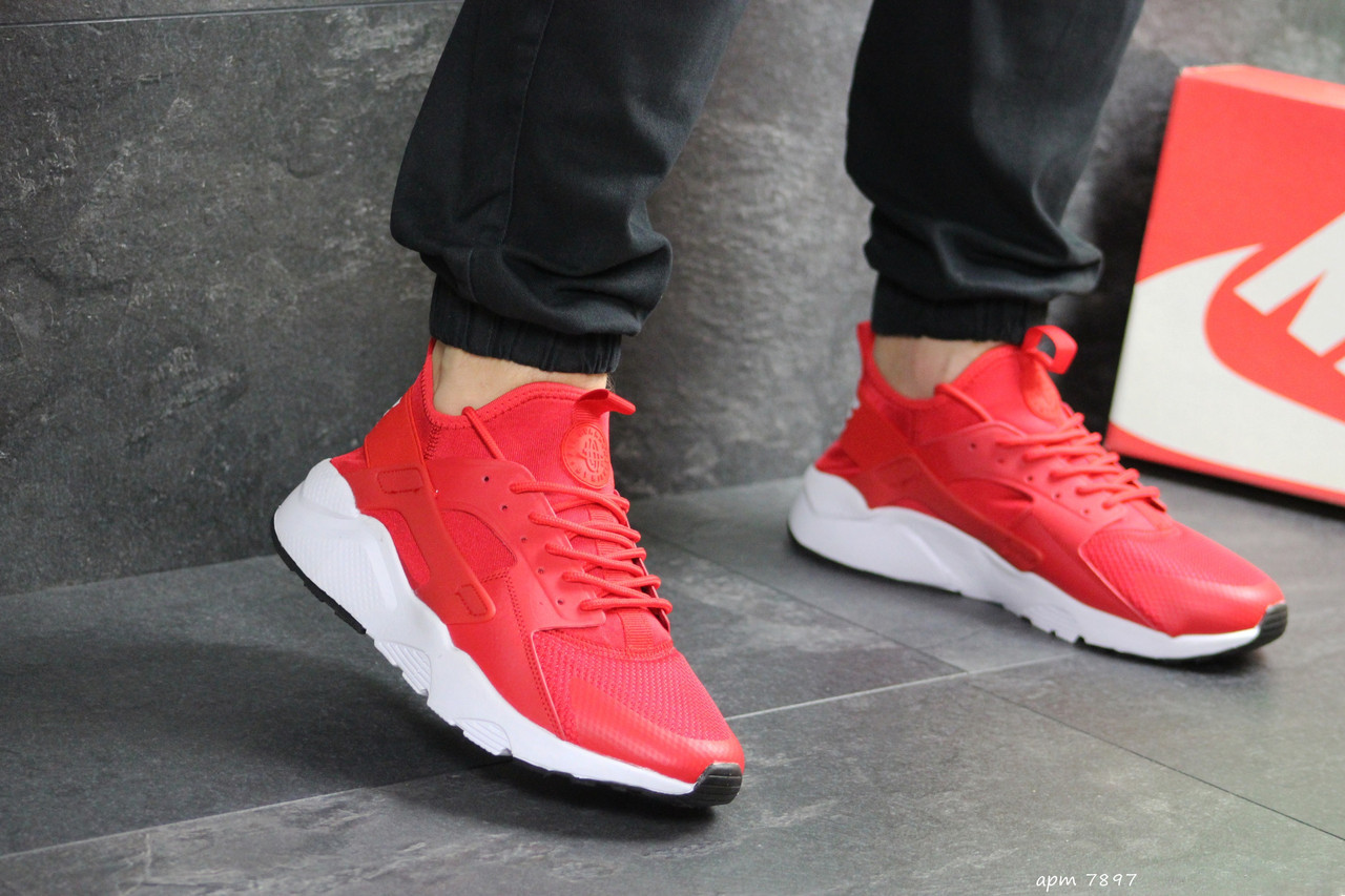 

Мужские кроссовки в стиле Nike Найк Huarache, кожа, красные 44 (28,2 см), Красный