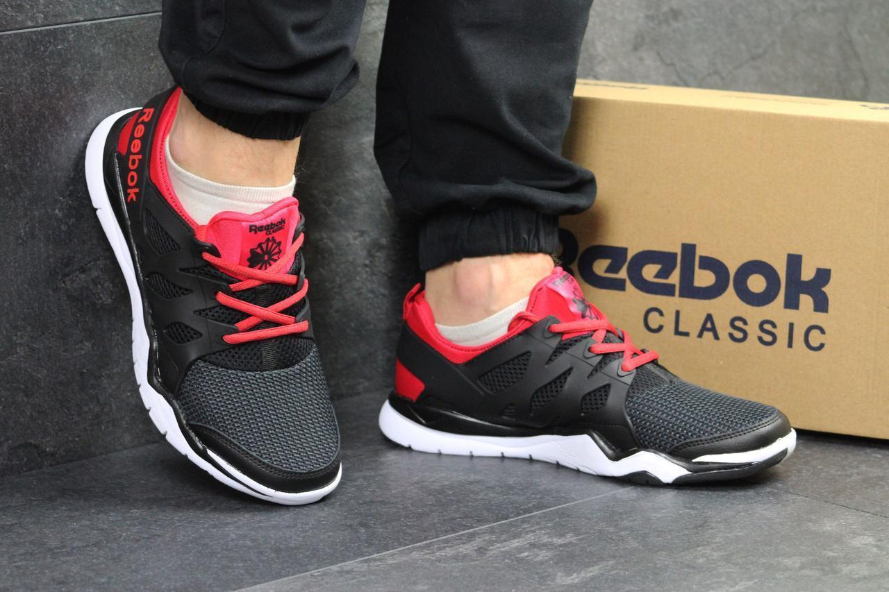 

Мужские кроссовки в стиле Reebok Рибок TR 30, черные с красным 44 (28,3 см), Черный