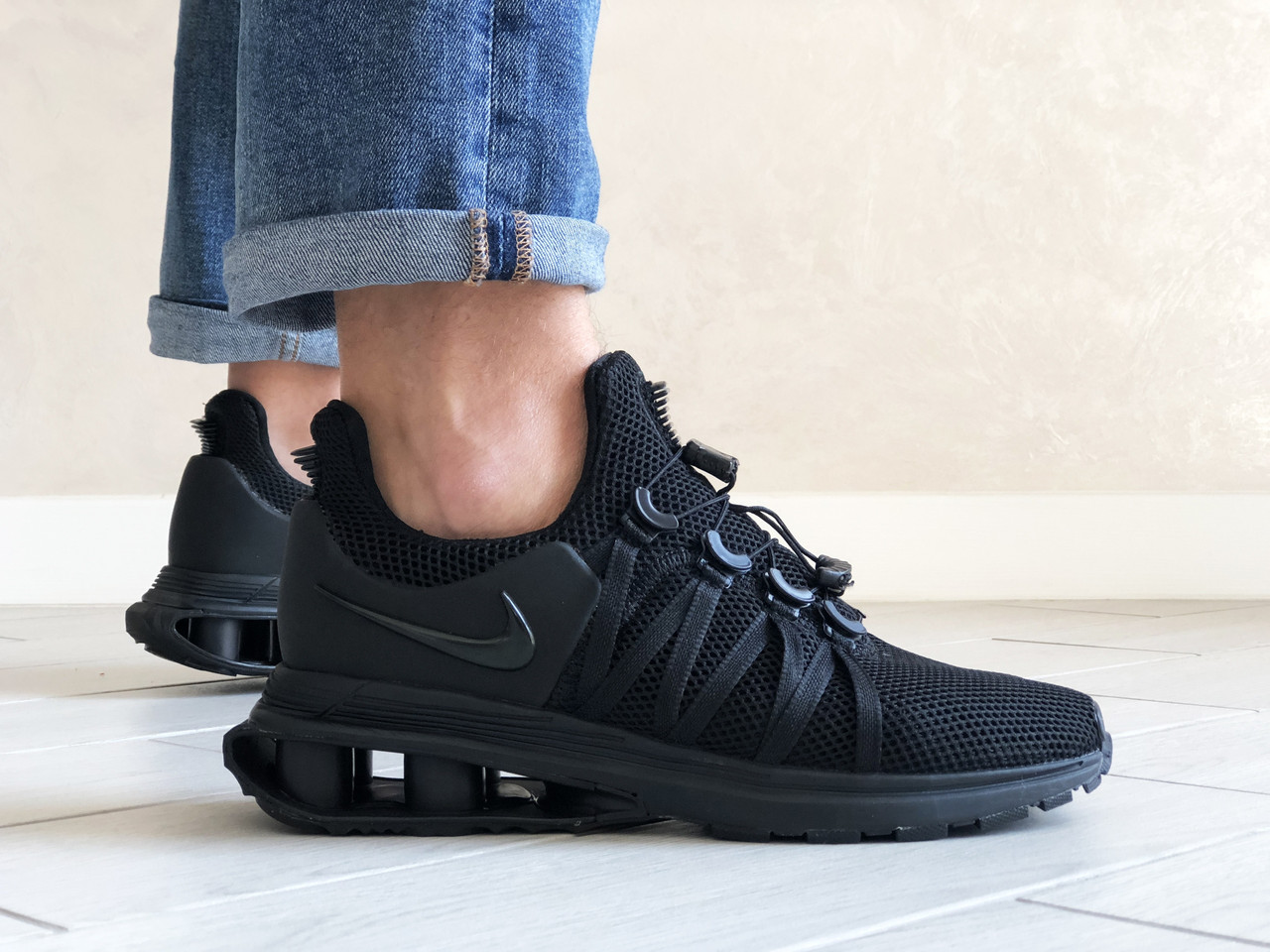 

Мужские кроссовки в стиле Nike Найк Shox Gravity, черные, 45р, Черный