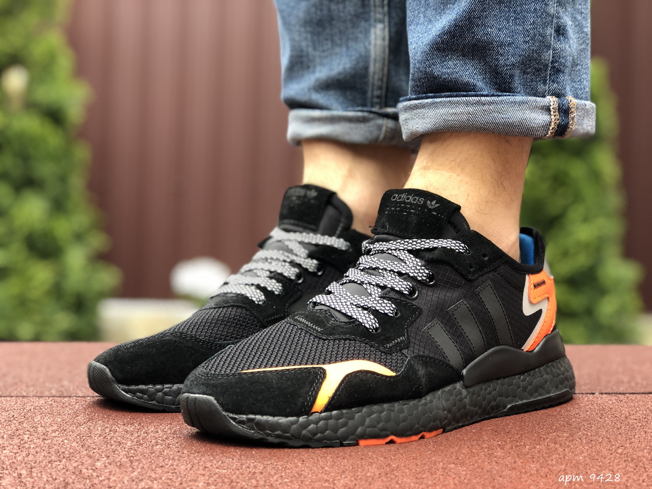 

Мужские кроссовки в стиле Adidas Адидас Nite Jogger Boost 3M черные 44 (28 см), Черный