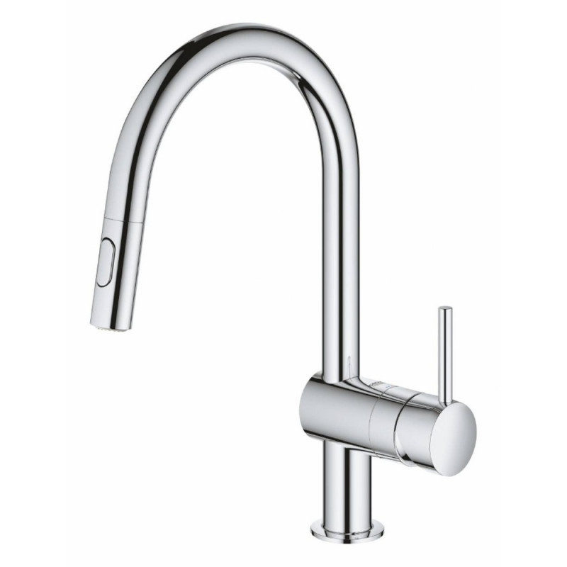 

Смеситель для кухни с выдвижным изливом Grohe Minta 32321002, Хром