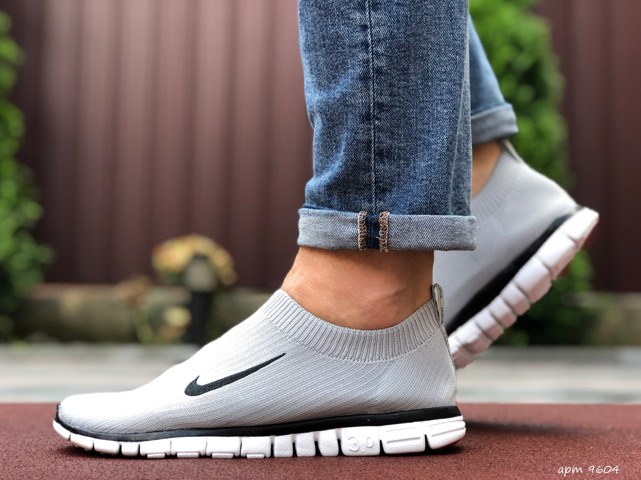 

Мужские кроссовки в стиле Nike Найк Free Run 3,0, серые, 46 (29,2 см), Серый