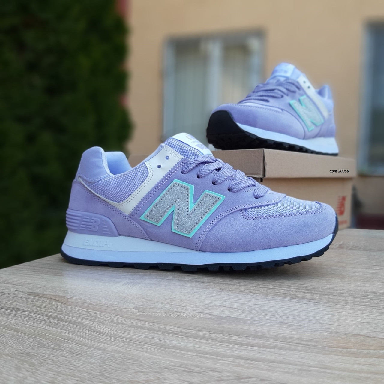 

Женские кроссовки в стиле New Balance Нью беланс 574, сиреневые 41 (26 см), Сиреневый