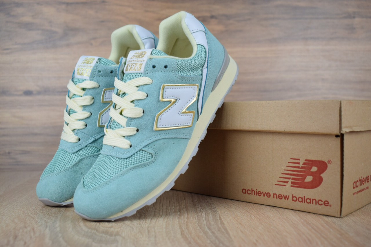 

Женские кроссовки в стиле New Balance Нью беланс 996, голубые 37 (23,5 см), Голубой