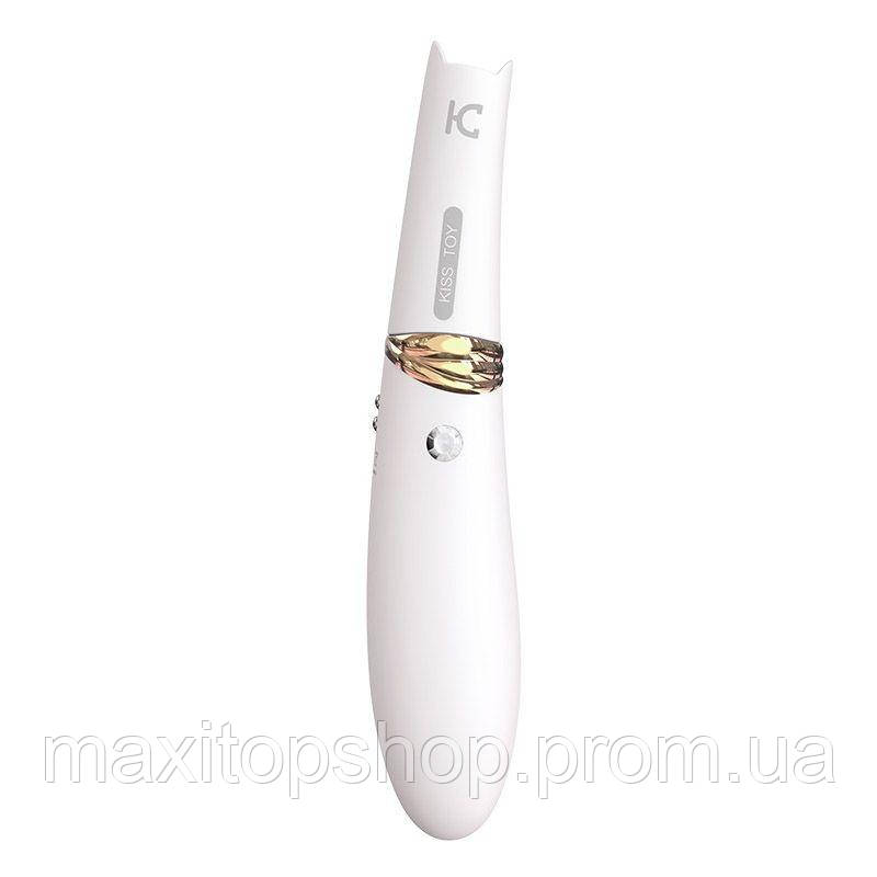 

Двосторонній вакуумний стимулятор з вібрацією KissToy Miss CC White, Білий
