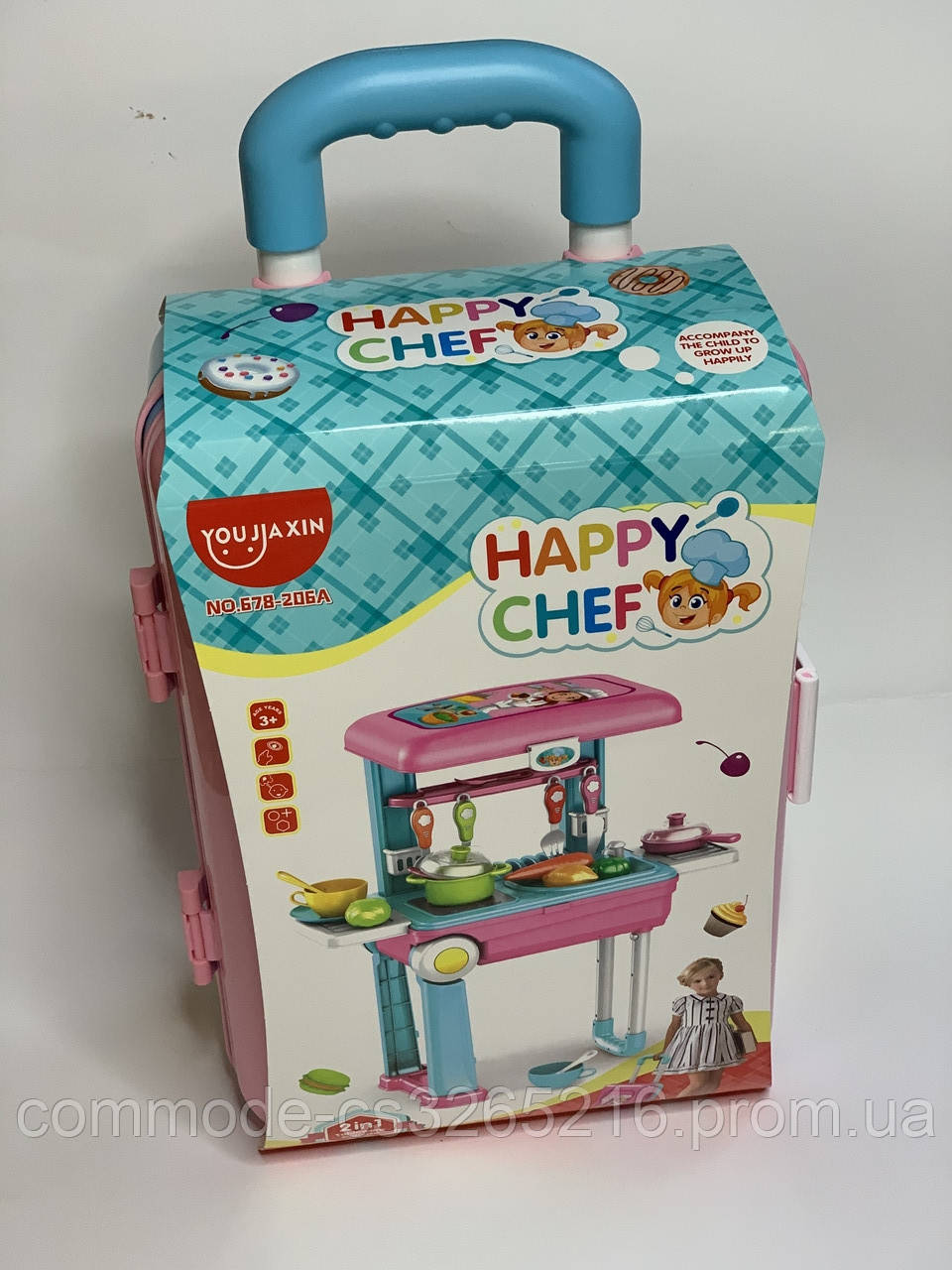 

Детский игрушечный набор чемоданчик-кухня с аксессуарами.