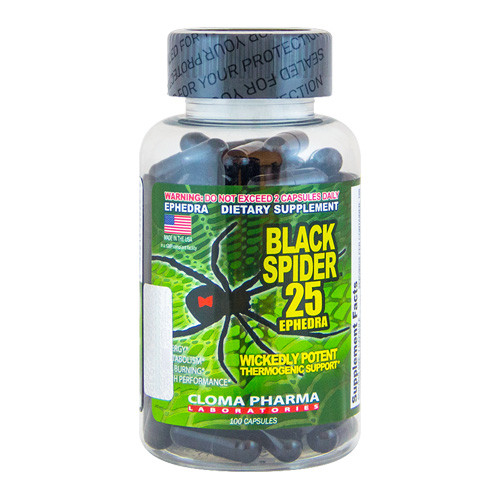 

Жиросжигатель - Black spider 25 Cloma Pharma 100 кап