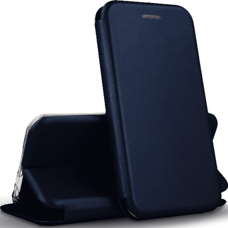 

Чехол книжка для Samsung A30 A305 темно-синий