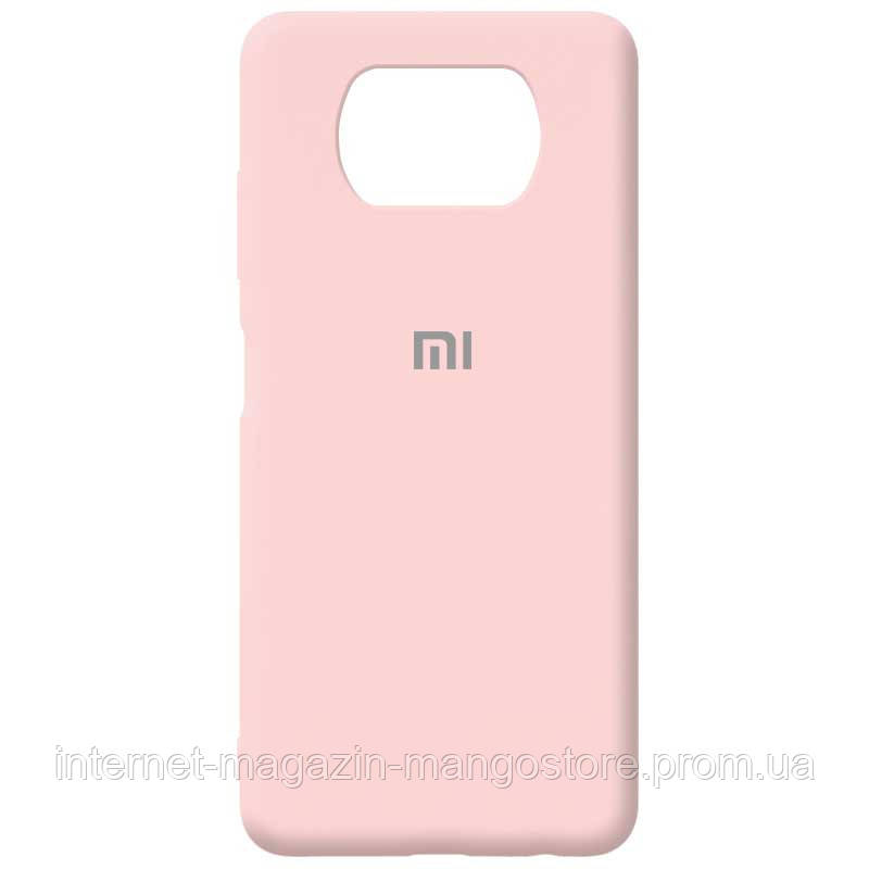 

Чехол Silicone Cover Full Protective (AA) для Xiaomi Poco X3 NFC, Розовый / peach