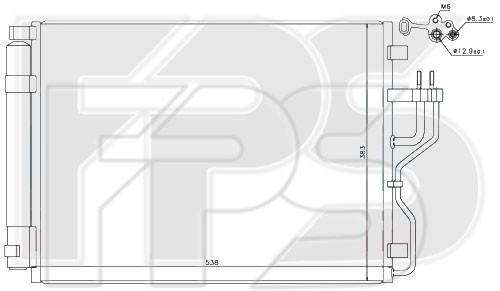 

Радиатор кондиционера HYUNDAI IX35 (2010-) (артикул FP 32 K825-X)