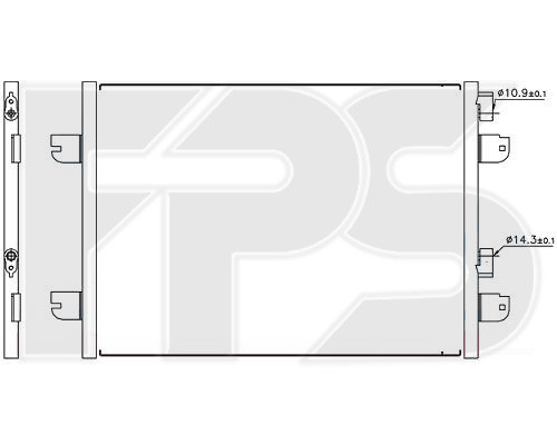 

Радиатор кондиционера RENAULT LOGAN 04-08 SDN (артикул FP 27 K166)