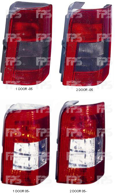 

Правый задний фонарь CITROEN BERLINGO 05-07 (артикул FP 0550 F8-E)