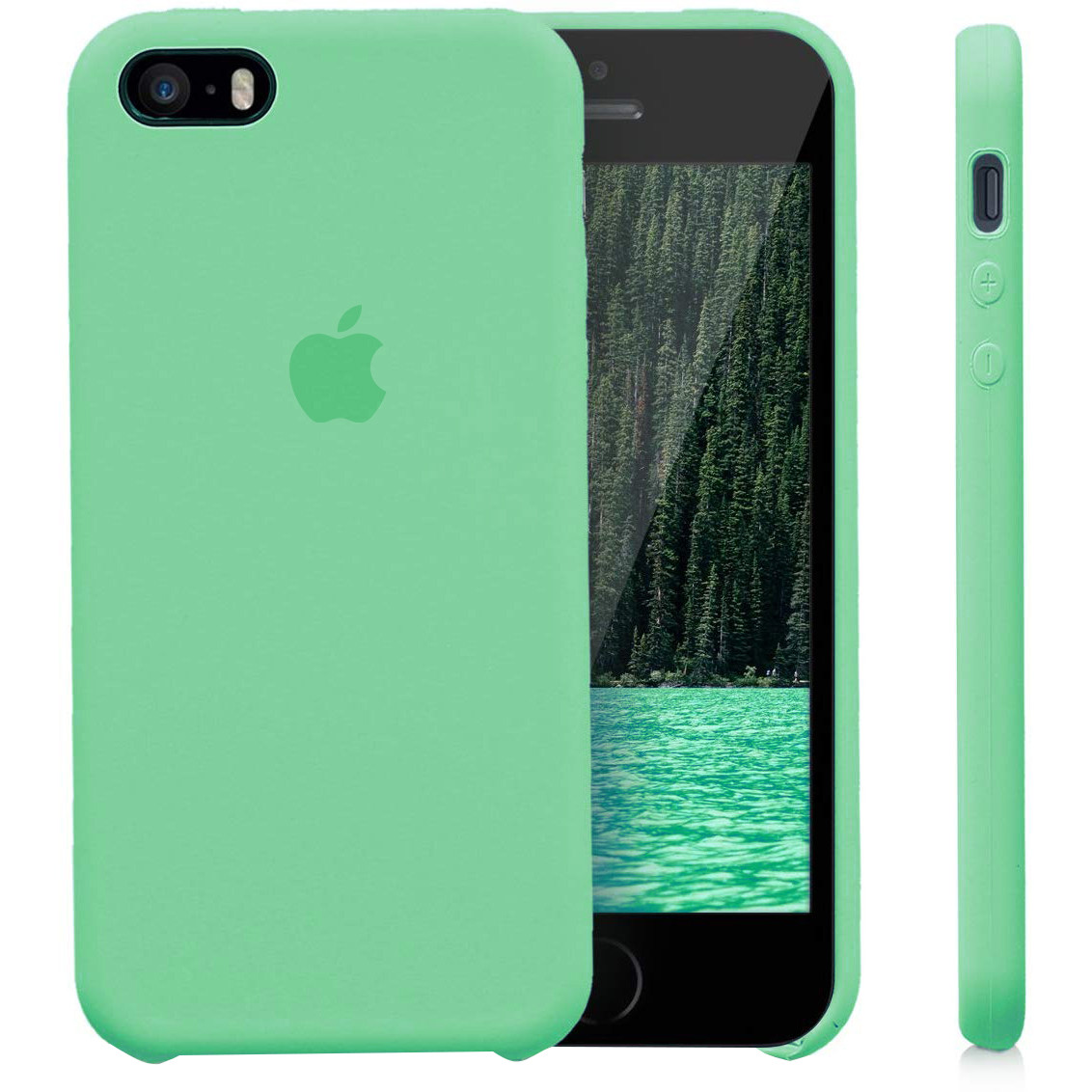 

Чехол Silicone Case (AA) для Apple iPhone 5/5S/SE, Зеленый / spearmint