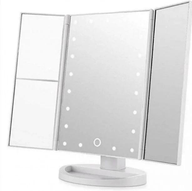 

Тройное зеркало БЕЛОЕ со станями Led miror