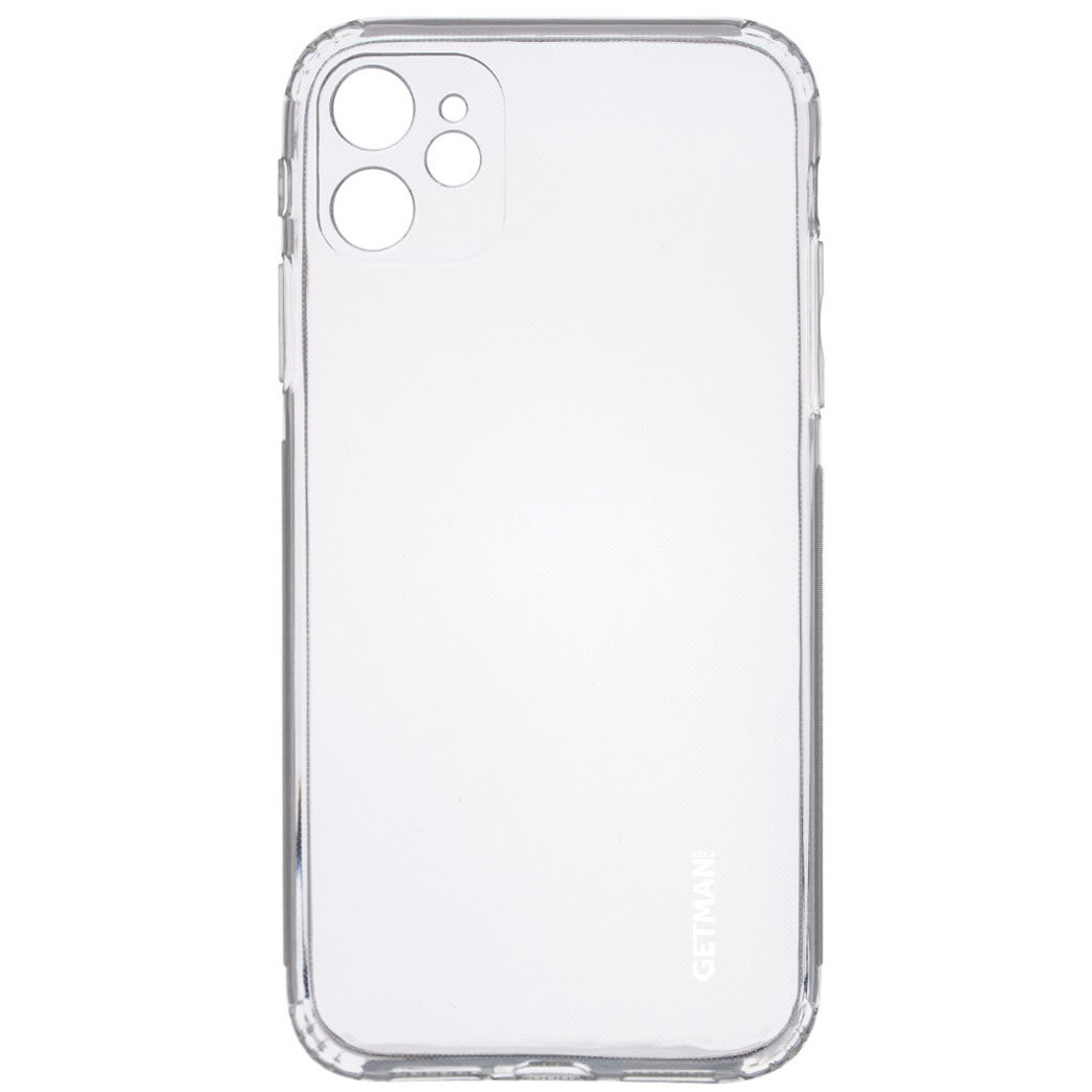 

TPU чехол GETMAN Clear 1,0 mm для Apple iPhone 12 (6.1, Прозрачный