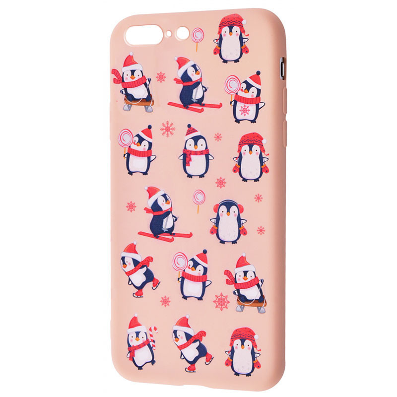 

TPU чехол WAVE Fancy для Apple iPhone 7 plus / 8 plus (5.5, Penguins / pink sand