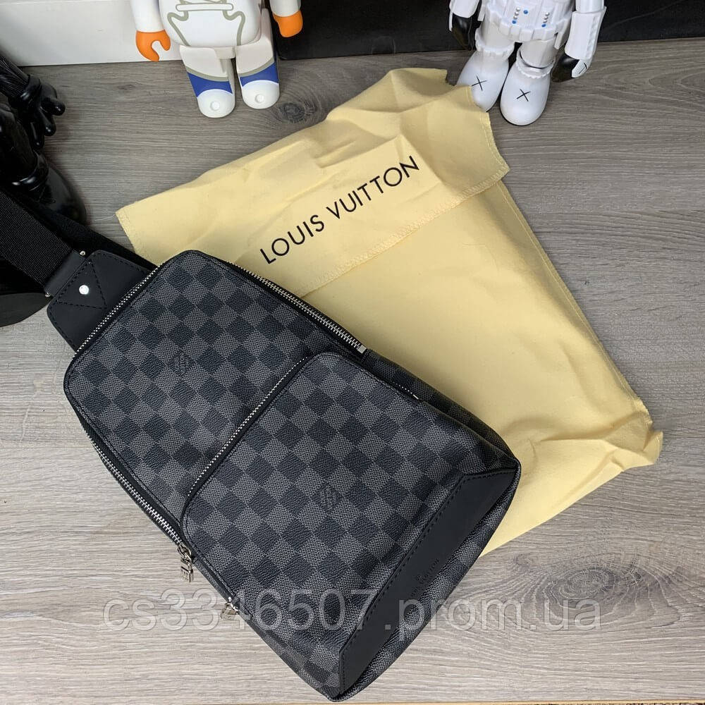 

Сумка-слинг Louis Vuitton Avenue Damier Graphite. Мужская сумка Луи Виттон