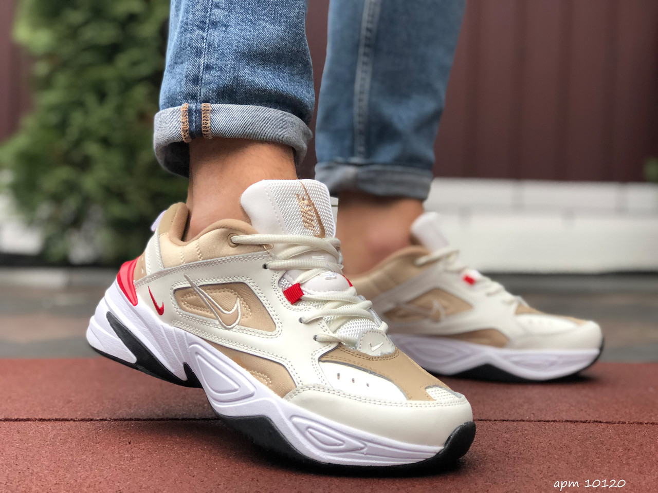 

Мужские кроссовки в стиле Nike Найк M2K Tekno, бежевые. 46 (29,5 см), Бежевый