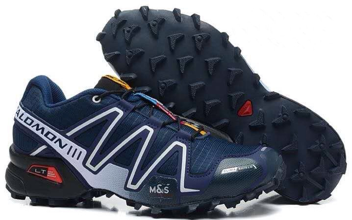 

Мужские кроссовки в стиле Salomon Саломон Speedcross 3, синие. 42 (26,6 см), Синий