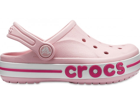 

Детские кроксы Crocs Bayaband Kids розовые J2/ 21.0 – 21.5 cм, Розовый