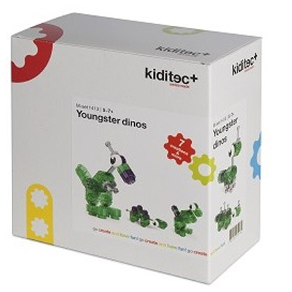 

Детский конструктор Kiditec 1413 Youngster dinos, Разноцветный