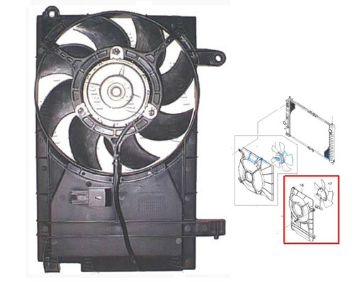 

Вентилятор в сборе CHEVROLET AVEO 06- SDN (T250) (артикул FP 17 W355)